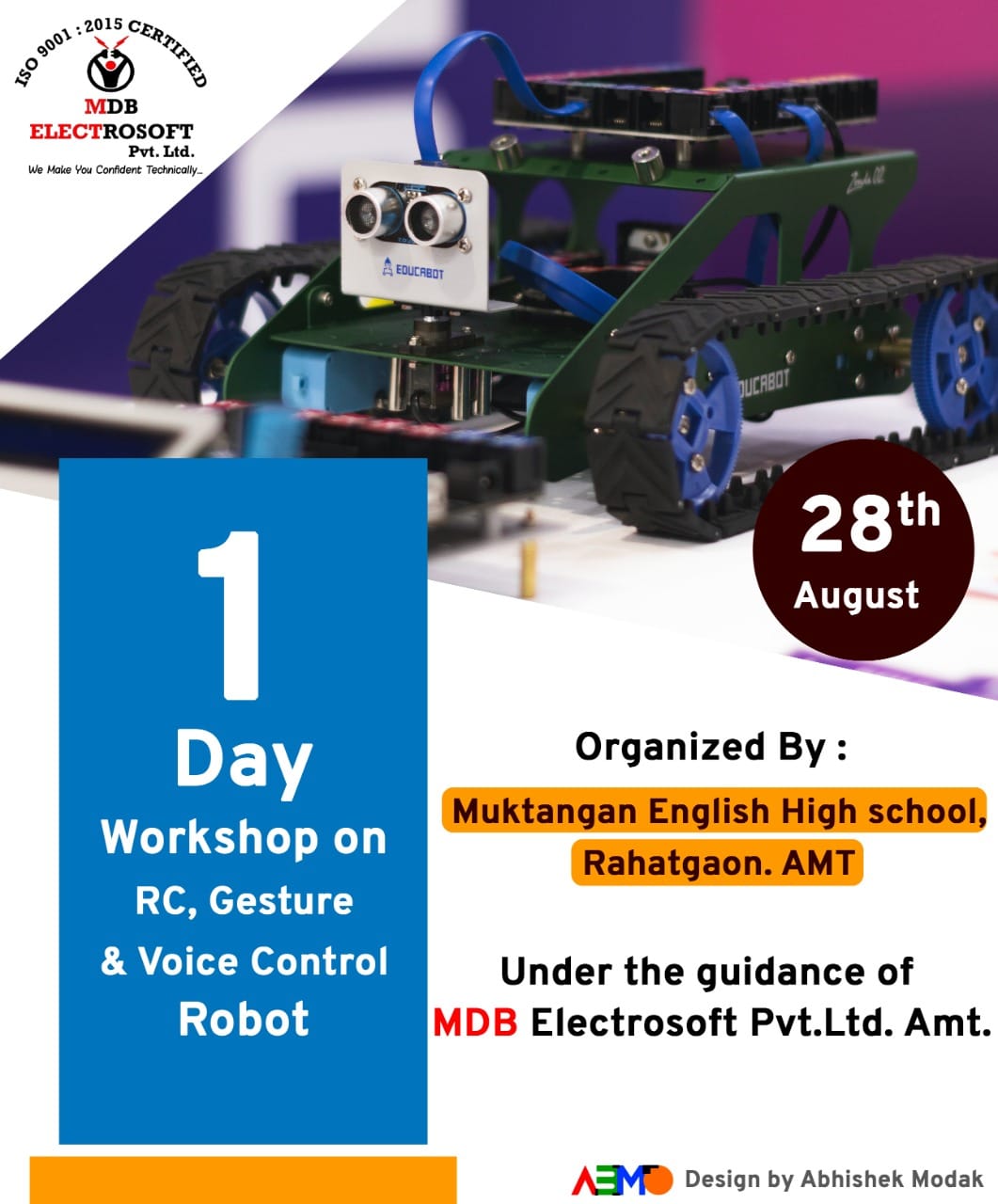 Robotic workshop at deeppratishthan school